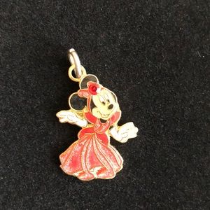 Minnie Mouse gold tone charm